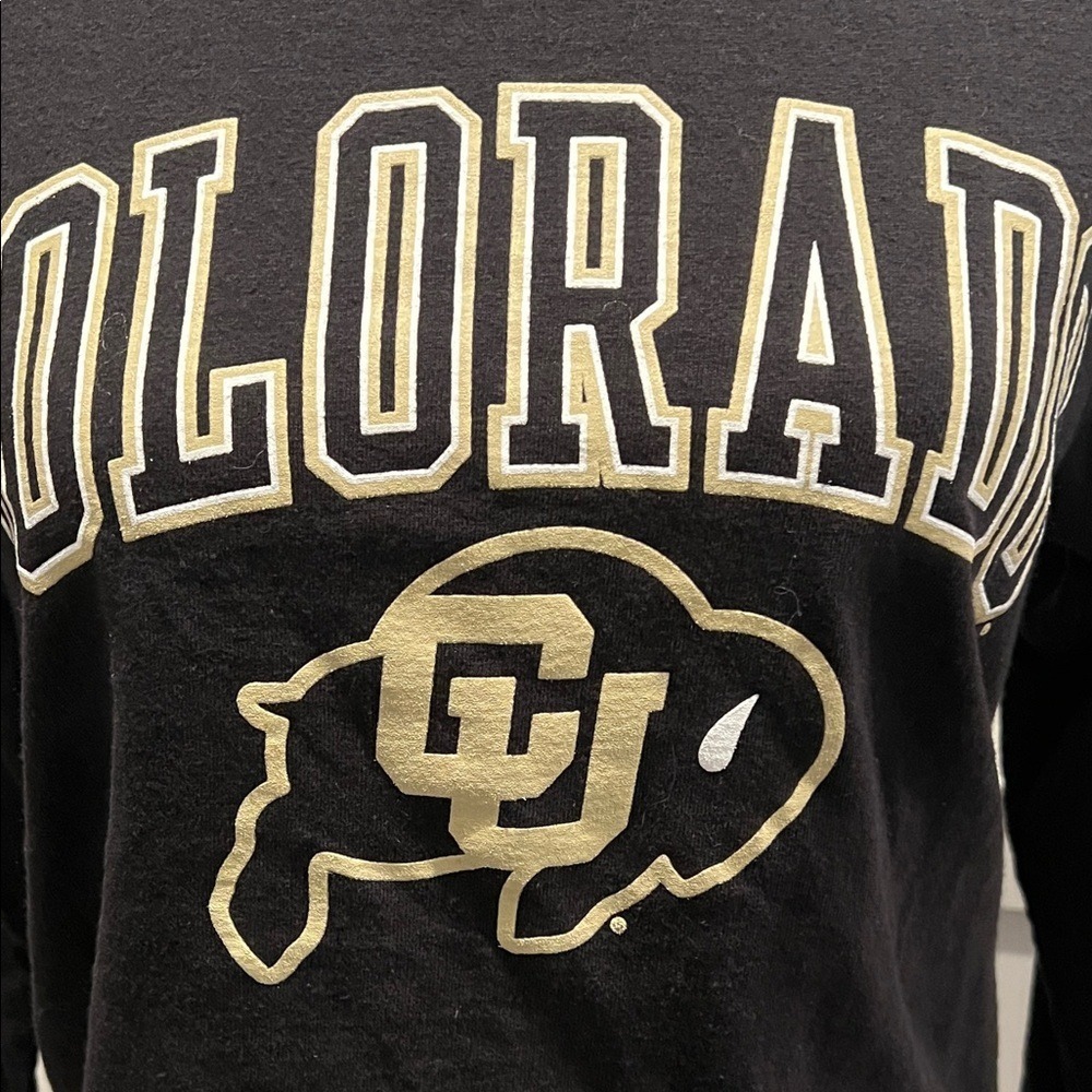 Champion Black CU Colorado Long Black Tees - Long Sleeve Size XS - Picture 3 of 5